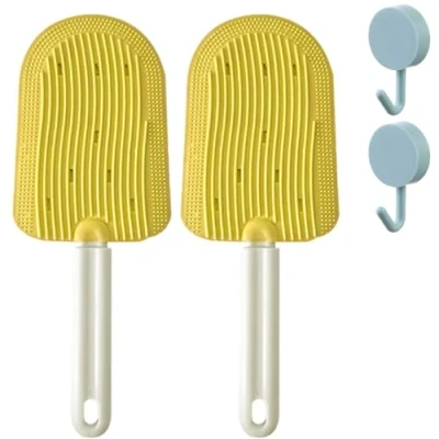 Imagen de Cat Tongue Comb, Celery Pets Brush, Brushes For Indoor Cats, Brush Shedding, Comb Shedding (2pcs Yellow)