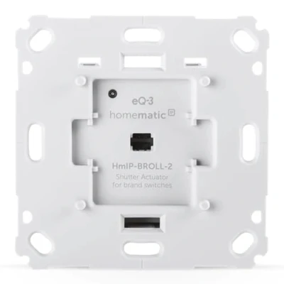 Imagen de Homematic IP Smart Home 151322A0 Actuador de persiana para interruptor marca, control digital 1 mediante aplicación, Alexa y Google Assistant, persianas eléctricas inteligentes
