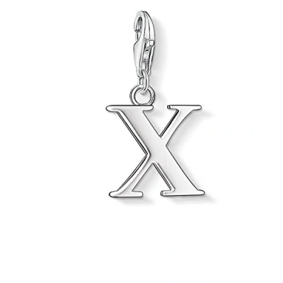 Imagen de Thomas Sabo Charm con Cierre para Mujer de Plata Ley 925/1000, Letra X