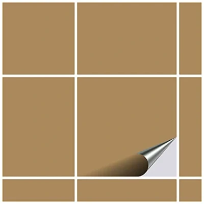 Imagen de FoLIESEN Adhesivo para Azulejos, 15 x cm, marrón Claro Opaco, 20 Unidades