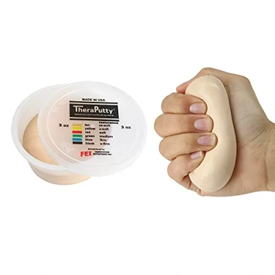 Imagen de CanDo TheraPutty anti bacteriano Pasta modelar 85 g Beige (muy ligera)