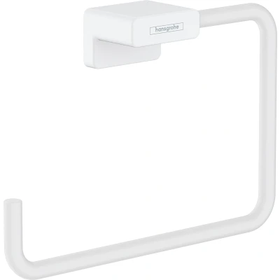 Imagen de hansgrohe AddStoris Toallero de baño aro, blanco mate, 41754700