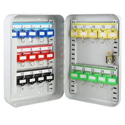 Imagen de HMF 12525 07 Caja para Llaves, 25 Ganchos, x 17 7,5 cm, Gris