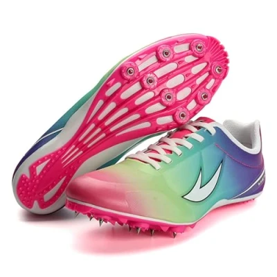 Imagen de Zapatillas para Carreras de Velocidad,Zapatillas Atletismo con Clavos,Spikes Unisex,Zapatos Antideslizantes Juveniles Clavos y Sprint Hombre Mujer
