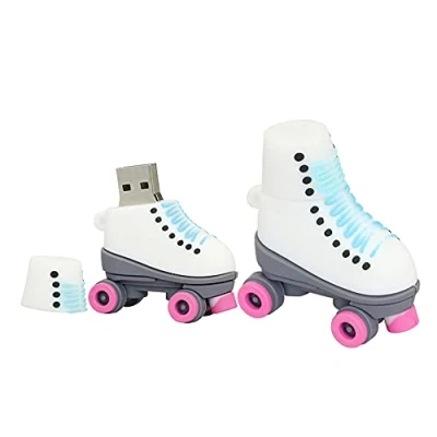 Imagen de 8GB Patines Forma Flash Drive USB Memory Stick Thum Disco U de Memoria Pen Almacenamiento Externo pendrive (Pink)