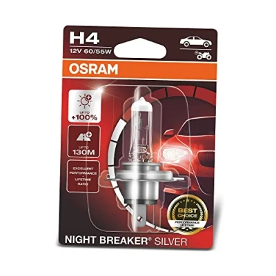 Imagen de OSRAM 64193NBS 01B Lámpara, faro de carretera H4 12V 60/55W Halógena VOLKSWAGEN: Multivan 5 (7HM, Beetle Hatchback, Caddy 3, SEAT: Ibiza Alhambra I