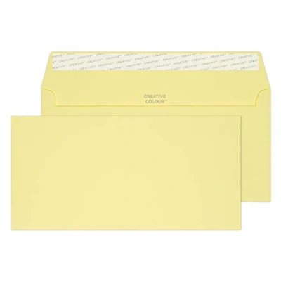 Imagen de Blake Colour 114 x 229 mm, 120 gsm Cartera Despegar y sellar (216), Amarillo limón Paquete de 500