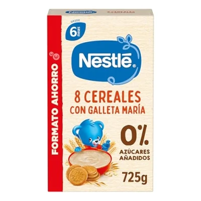 Imagen de Nestle Papilla 8 Cereales con Galleta, 725 g