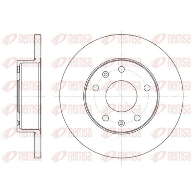 Imagen de REMSA 6721.00 Disco de freno Eje delantero 262, 262 14 5 macizo LAND ROVER: Freelander I SUV Cabrio,