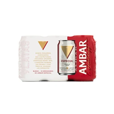 Imagen de Ambar Especial Pack 9 latas x 33cl 5.2 % Volumen de Alcohol