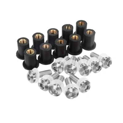 Imagen de ByoBLu 10 Tornillos M5 de 0.197 in for Parabrisas compatibles con Africa Twin CRF1100L CRF1000L CRF 1100 1000 L Adventure ADV XRV750