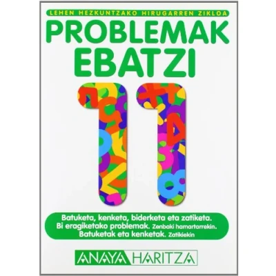Imagen de Problemak ebatzi 11. (Cuadernos Primaria (50))
