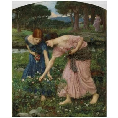 Imagen de Pick Rose Kit de punto cruz supergrande, algodón, 14 unidades, 300 x 365 cm, 54 65 cm