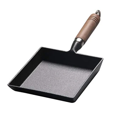 Imagen de GeKLok Tamagoyaki Tortilla Japonesa Pan Rectángulo Huevo Sartén Antiadherente Durable Hierro Fundido Sartenes Utensilios de Cocina