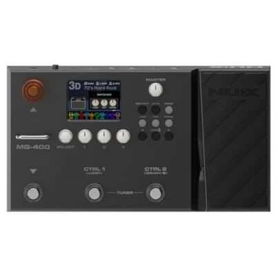 Imagen de NUX Pedal multiefectos MG 400, modelado de amplificador, 512 muestras IR, 10 bloques señal móviles independientes