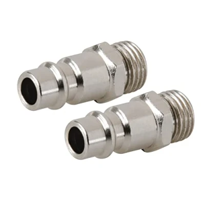 Imagen de Silverline Tools 237618 Aclopador europeo macho BSP ¼ para mangueras neumáticas, 2 pzas (BSP 1/4&#039;)