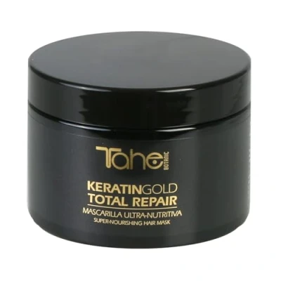 Imagen de Tahe Botanic Mascarilla para el cabello Total Repair Ultra nutritiva con Queratina, Oro Líquido y Aceite de Argán, 300 ml