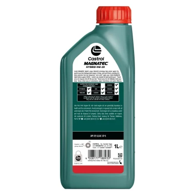 Imagen de Castrol Magnatec Hybrid 0W 20 1L Aceite de motor 15F872 TOYOTA: Auris Hatchback, Verso, Avensis III Familiar, MAZDA: CX 5 II, I, 3 Hatchback