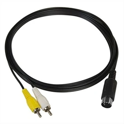 Imagen de Cable de adaptador vídeo AV RCA Audio Video para Sega Genesis 1 Mega Drive Master System