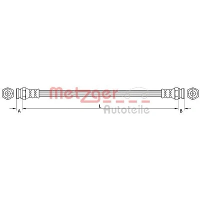 Imagen de METZGER 4110877 Latiguillos de Freno 268