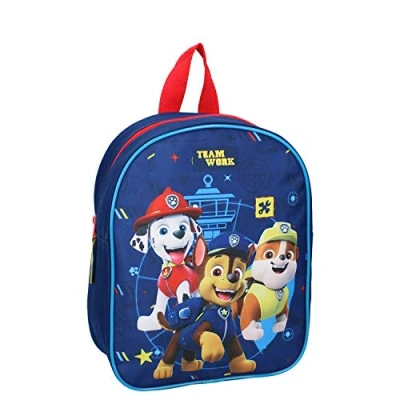 Imagen de Mochila infantil La Patrulla Canina All Paws on Deck Azul 29 cm Azul, rojo, Temática