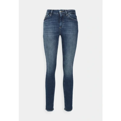 Imagen de ONLY ONLBLUSH Mid SK ANK Raw DNM REA194 Noos Jeans, Medium Blue Denim, M/30 De Las Mujeres
