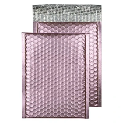 Imagen de Purely Packaging C5+ 250x180mm Peel and Seal Matt Metallic Padded Bubble Envelope Candy Pink (Pack 100)