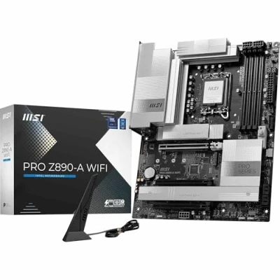 Imagen de MSI Pro Z890 A WiFi Placa Base Compatible con procesadores Intel Core Ultra (Serie 2), DDR5, PCIe 5.0 x16 Ranuras, 2 x 4.0 16 Slots, 5G LAN