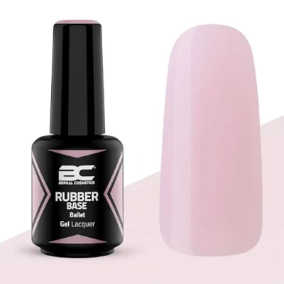 Imagen de Rubber Base Ballet 15ml Rosa Bebe Intenso Esmaltes Semipermanentes Autonivelante y duradero Fortalecer uñas Bernal Cosmetics