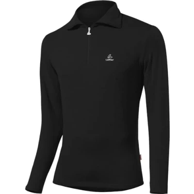 Imagen de Löffler Jersey de Manga Larga con Cremallera para Hombre Negro Talla:50 (L)