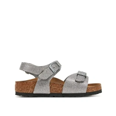 Imagen de Birkenstock RIO KIDS Sandalias para niños, Talla: 28, Sparkling silver Zapatos