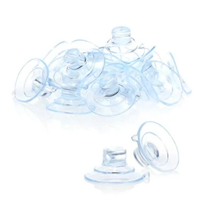 Imagen de com four® 20x Soporte de Ventosa con Ranura Ventosas para Colgar Luces Hadas Decorativas, Guirnaldas y Decoración Navidad, Pascua, Año Nuevo (020 Piezas Transparente)