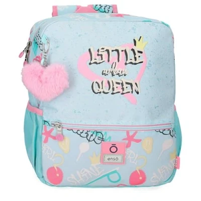 Imagen de Enso Little Urban Queen Mochila Escolar Infantil Fabricada en Poliéster, Tirantes Anchos y Ajustables Que se adaptan, Bolsillo Frontal.