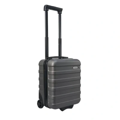 Imagen de Cabin Max Anode 40 x 30 20 cm Hardscalen Maleta con Ruedas para bajo Asiento, 24 L, Wizz Air, Eurowings (Gris, cm, Ampliable a 25 cm)
