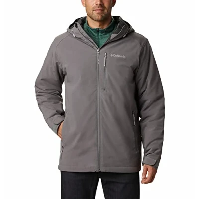 Imagen de Columbia Gate Racer Softshell, Chaqueta De Softshell Cortavientos Hombre, City Grey, M