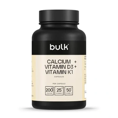 Imagen de Bulk Calcio + Vitamina D3 K1 en Cápsulas de 1000 mg, y Cápsulas, 270 Dosis