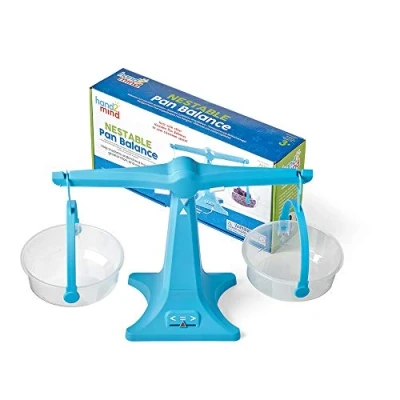 Imagen de Learning Resources Balanzas con platillos apilables, transparentes, líquidos y sólidos, niños fácil de montar, el aula