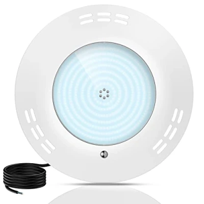 Imagen de LyLmLe Foco LED Piscina Relleno de Resin, 35W Lámpara para Superficie extraplano (Equivalente 300W halógena Bombilla), 3500lm, Ángulo 140, IP68 Impermeable, 12V AC/DC, 6000K Blanca Fría