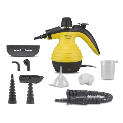 Imagen de BEPER 50.700 Limpiador a Vapor, de Vapor desinfectante , Caldera Aluminio 350 ml, Botón Continuo, Presión 3.2 bar, 30 g/min, Cable 3 M, Amarillo y Negro