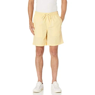 Imagen de Amazon Essentials Pantalones Cortos Para Caminar Con 20 cm De Pernera Cordón Ajuste y Corte Holgado (Disponibles En Tallas Grandes) Hombre, Amarillo Pálido, XXL