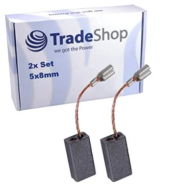 Imagen de Escobillas de carbón para taladros Bosch GBH 2 S, SE, SR, 25 E, PBH RE, 20 220 240 RE/carbón motor 5 x 8 mm