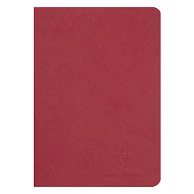 Imagen de Clairefontaine 733102C Cuaderno Rojo con grapas Age Bag A5 (14,8 x 21 cm) 96 páginas en blanco liso 90 g Cubierta de cartulina resistente