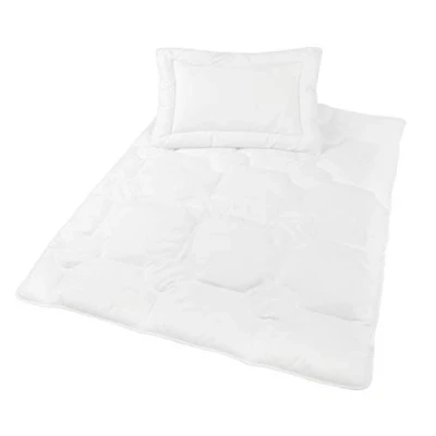 Imagen de ZOLLNER juego de edredón y almohada, 100x135 40x60 cm, blanco, lavable