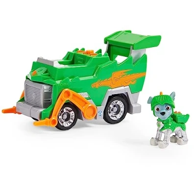 Imagen de Patrulla Canina Coche TRANSFORMABLE RESCUE KNIGHTS + Figura Rocky de 15 cm con 1 6063588 Juguetes Niños 3 Años