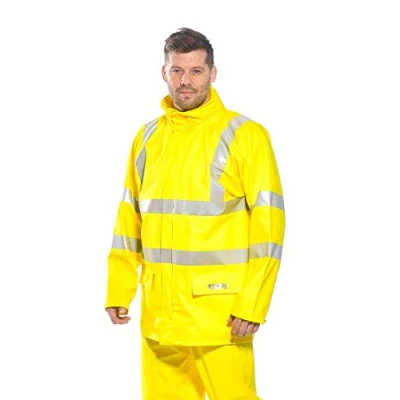 Imagen de Portwest Chubasquero Alta Visibilidad Sealtex Flame, Tamaño: 4XL, Color: Amarillo, FR41YER4XL