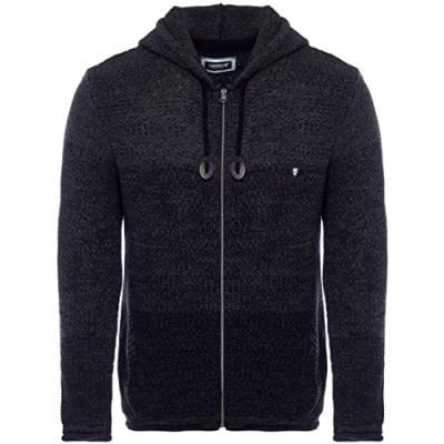 Imagen de Carisma chaqueta de punto invierno y entretiempo para hombre, agradable informal hombre con degradado, cremallera bolsillo lateral 7397, gris negro, S