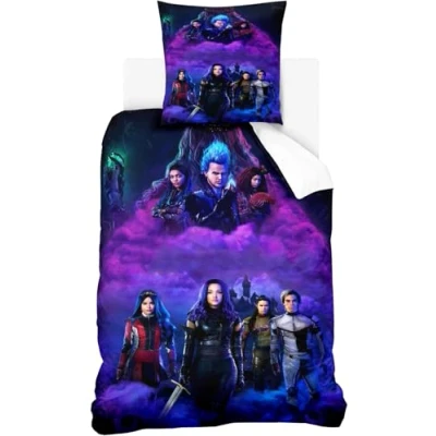 Imagen de Wintdeer Descendants ropa de cama microfibra 135 x 200 cm · Juego Para adolescentes y adultos Funda almohada 80 + nórdica