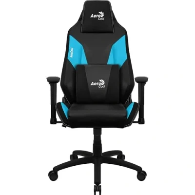 Imagen de Aerocool ADMIRALBB, Silla Gaming Ergonómica Azul, Air Tech, Cojines Acolchados