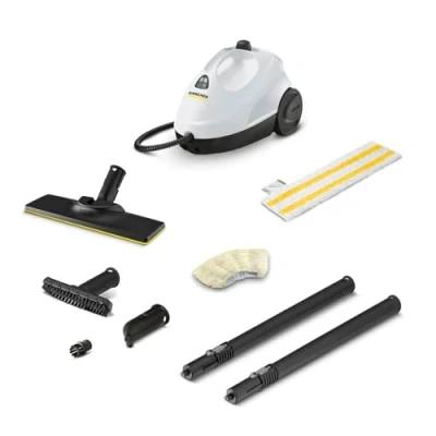 Imagen de Kärcher Limpiadora de vapor SC 2 EasyFix, presión vapor: 3,2 bar, tiempo calentamiento: 6,5 min, potencia: 1500 W, rendimiento: 75 m², depósito: 1 l, kit limpieza EasyFix y boquillas