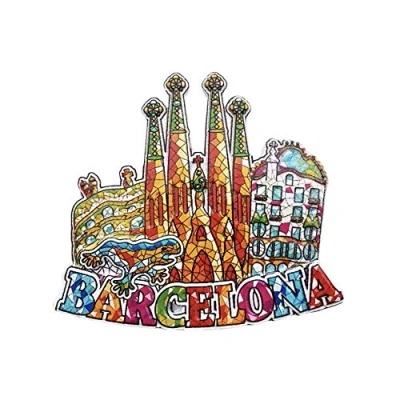 Imagen de 3D Sagrada Familia Barcelona España Refrigerador Nevera Imán Recuerdos Turísticos Pegatinas Magnéticas Hechas A Mano Inicio Cocina Decoración Regalo de Viaje